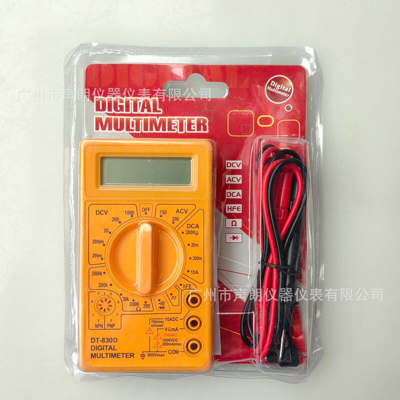 Double Bubble Blister Packaging Dt830D Digital Multimeter Export Export Instrument Ammeter Voltmeter Multimeter
