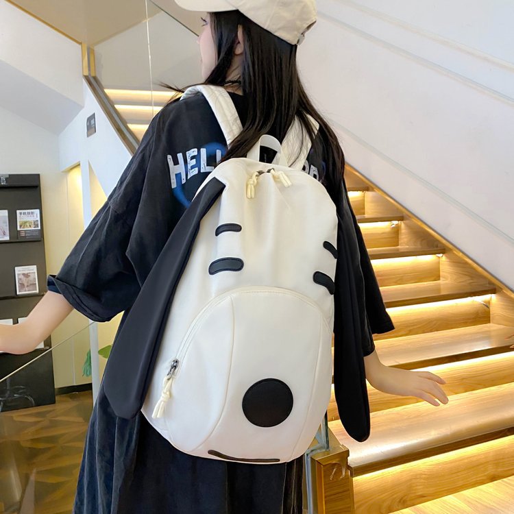 Nuevo lindo perro de dibujos animados para estudiantes de escuela primaria, escuela secundaria, nicho universal, gran capacidad de viaje, mochila