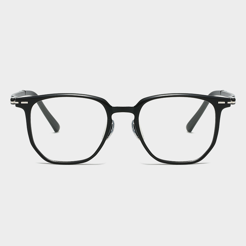 Mujiu new ultra-light textured polygonal plain glasses Japanese and Korean style soft girl myopia glasses frame personalized flat glasses Mujiu new ultra-light textured polygonal plain glasses Japanese and Korean style soft girl myopia glasses frame personalized flat glasses