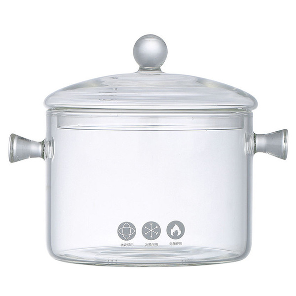 Spot supply of double-ear transparent glass pot Japanese household…