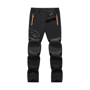 Summer New Men's Quick-Drying Trousers Outdoor Windproof Rainproof Fitness Hiking Pants Loose Casual Plaid Sports Pants