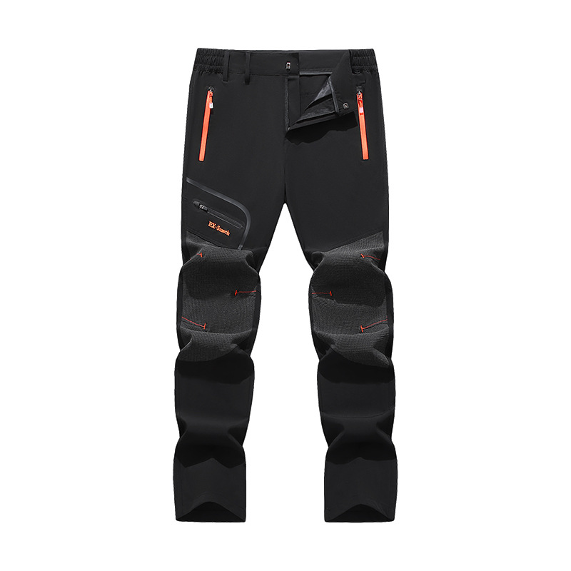 Pantalones largos de secado rápido para hombre, pantalones deportivos para senderismo, resistentes al viento y a la lluvia, holgados, informales y cómodos, para primavera y otoño