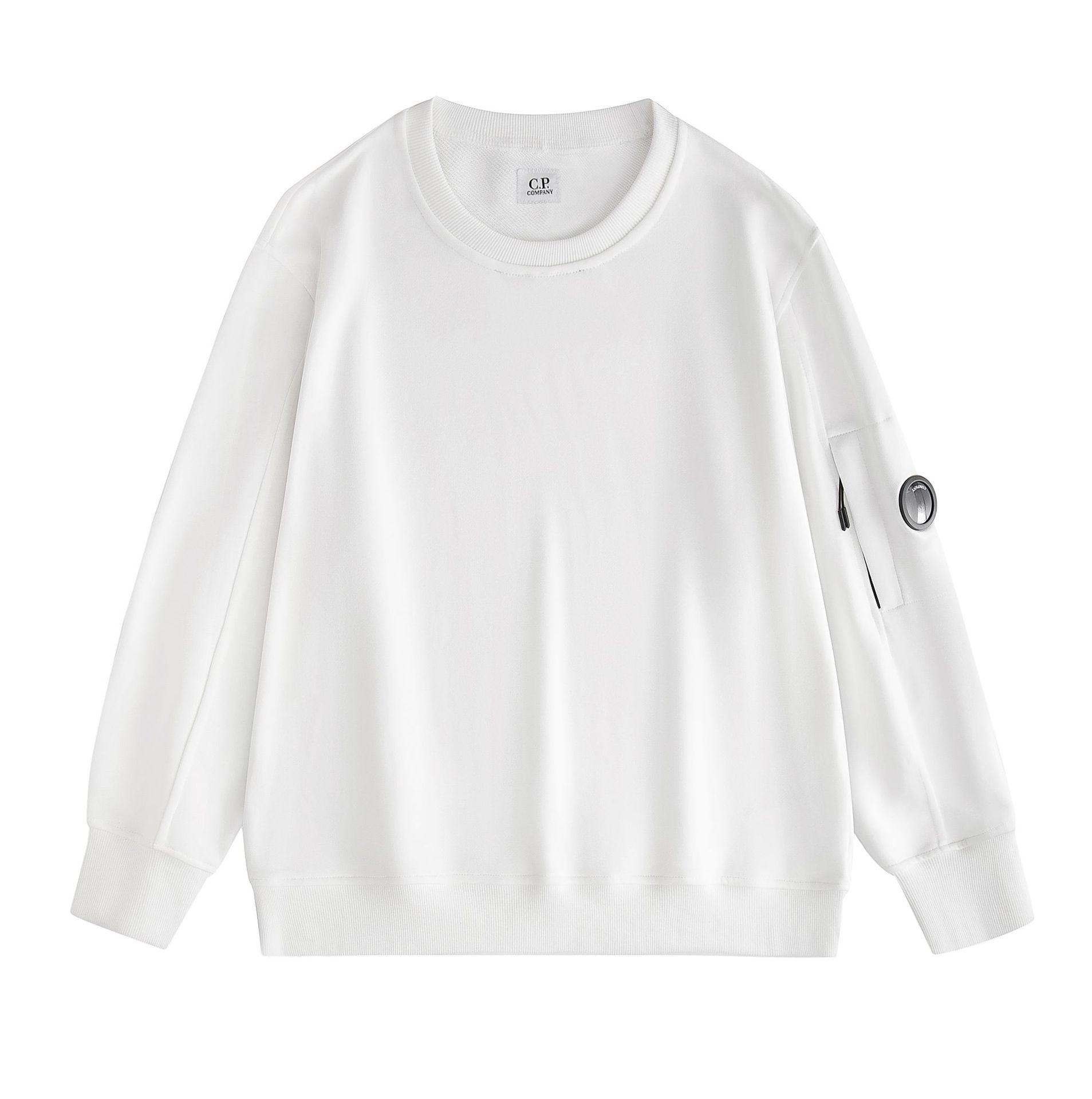 Brazo CP transfronterizo, lente redonda, cremallera, estilo de pareja, cuello redondo, suéter de manga larga y felpa para hombres y mujeres, ius marea