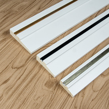 厂家批发电视背景墙实木线条装饰吊顶边框烤漆踢脚线地脚线轻奢风