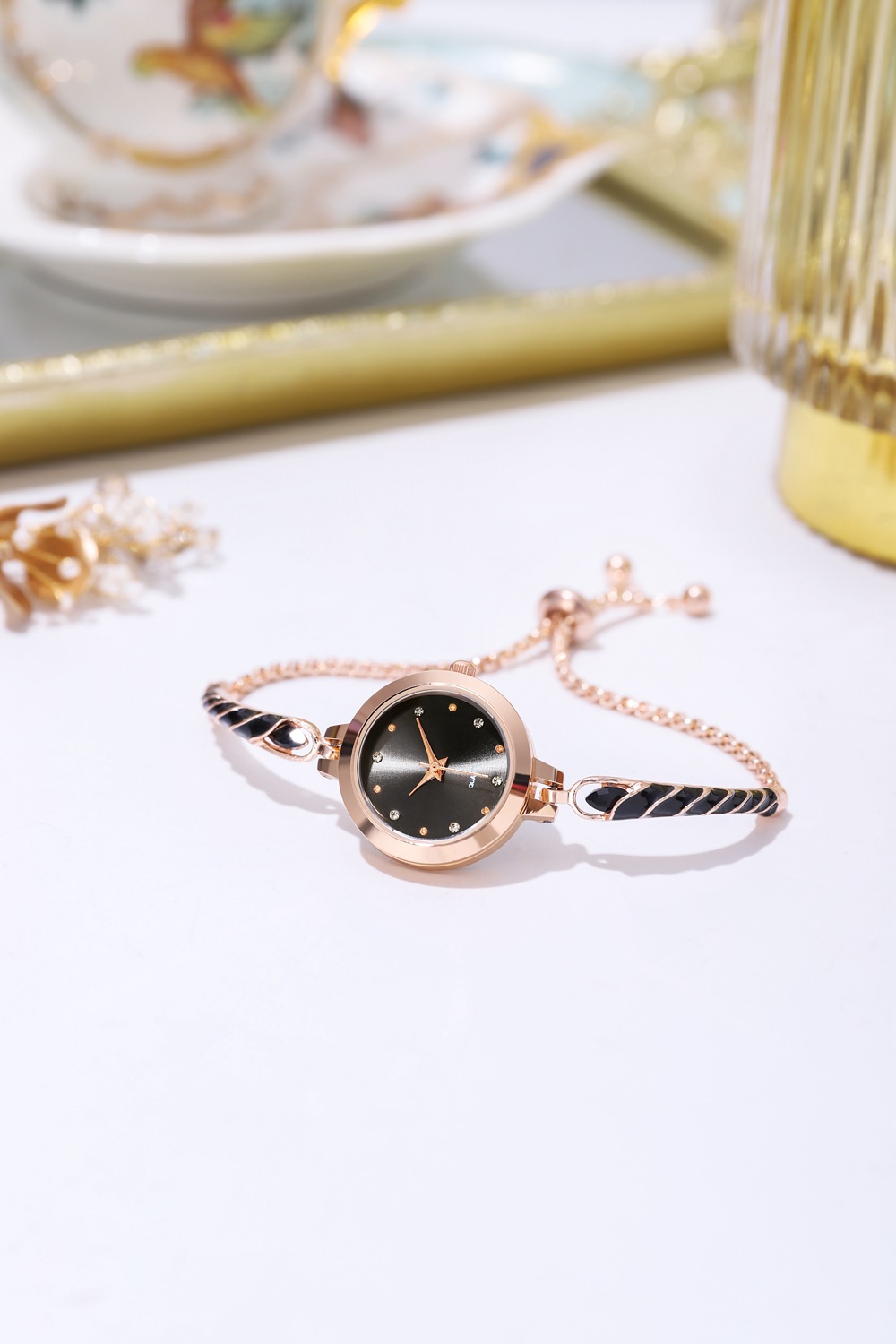 New Rainbow Sugar Colored Bracelet Live Streaming Sales Small dial Temperament Women's Watch_voghion.com