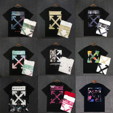 欧美潮流潮牌短袖T恤女装印花宽松男2024新款春夏打底衫休闲