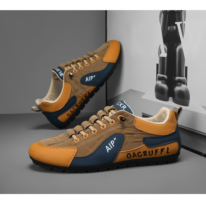 Herrenschuhe Herbst Atmungsaktives Mesh Forrest Gump Sportschuhe Boardschuhe Ein-Pedal Weiche Sohle Rutschfest Herren Xiaobai Fahr-Freizeitschuhe_voghion.com
