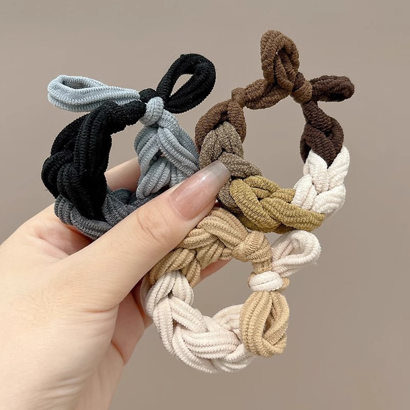 grueso de alta elástica mariposa trenzada cabello cabello de mujer cabello de cabello de cola de caballo cabello de alta sensibilidad correa de cabello adornamiento de cabello