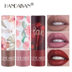 HANDAIYAN 滋润哑光新色唇膏口红丝绒雾感不易脱色跨境裸色系口红