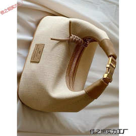 跨境热销麦田画廊手提小托特包包女上班帆布杂物新款小拎包斜挎