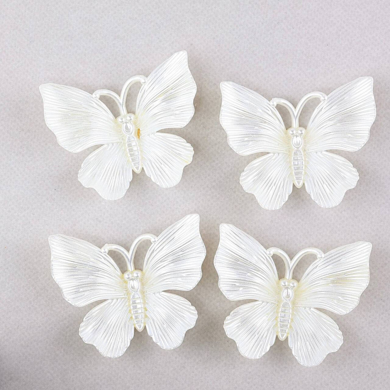 New Baroque Style Imitation Pearl Butterfly Creative DIY Pendant Decoration Accessories Wholesale Material