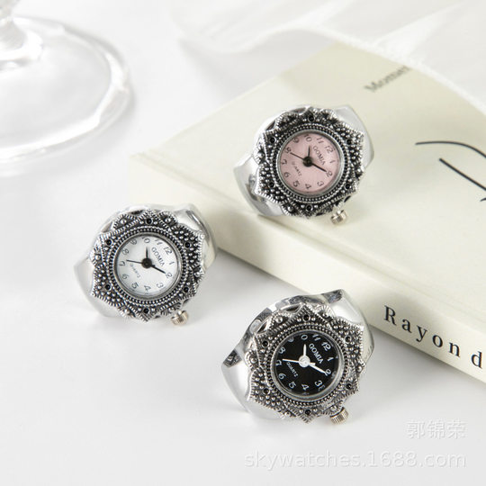 wish/AliExpress/EB hot sale rivet peach heart retro octagonal ring watch hot sale recommend watch wholesale