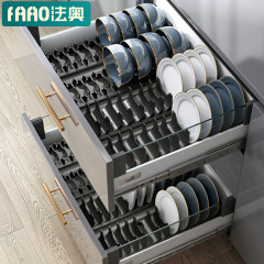 Kitchen drain dish storage rack cupboard drawer cabinet tableware storage box bowl chopsticks storage rack