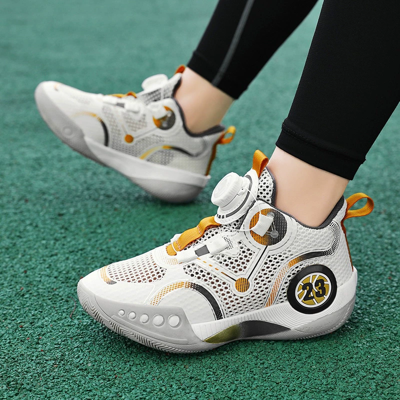 Basketball shoes, shock-absorbing breathable children's basketball sports shoes, sound system, for teenagers