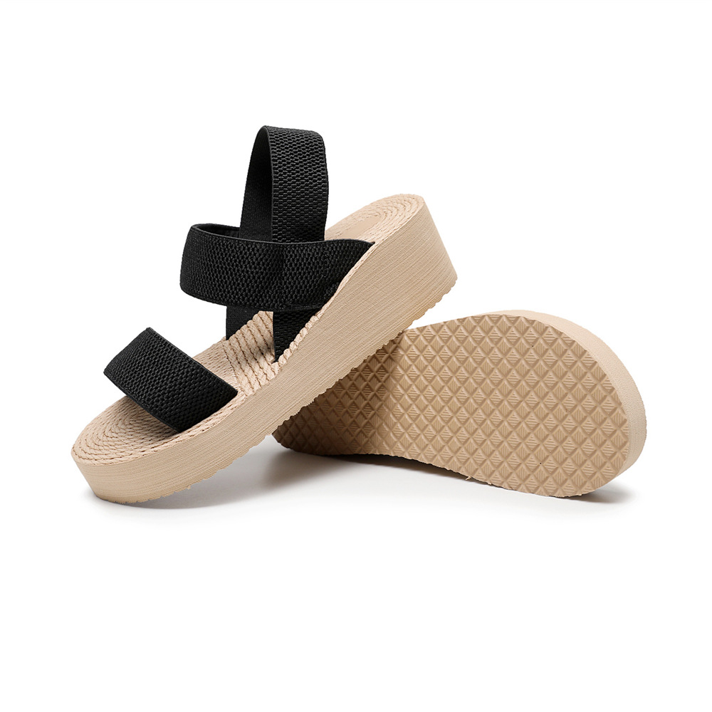 Title 16, Kadın Yeni Moda Çapraz Askılı Trend Kalın Taban...