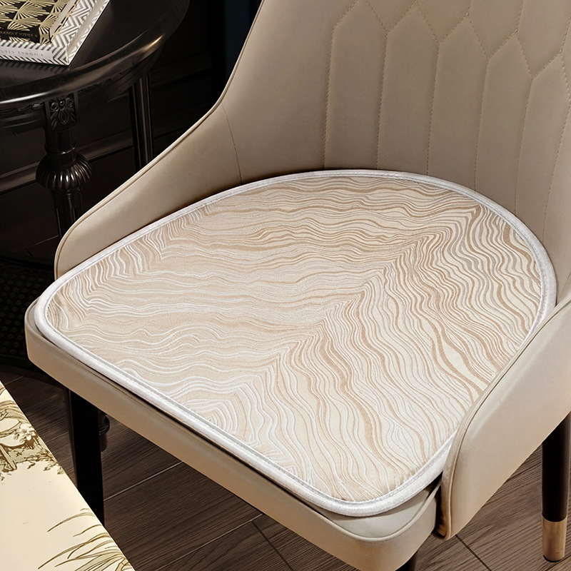 Silla de comedor de hielo de verano cuatro estaciones cojín de oficina universal en forma de herradura cojín de asiento de asiento de caballo respirado antideslizante