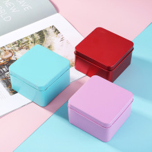正方形马口铁盒子结婚喜糖盒婚礼包装礼盒小收纳盒糖果U盘包装盒