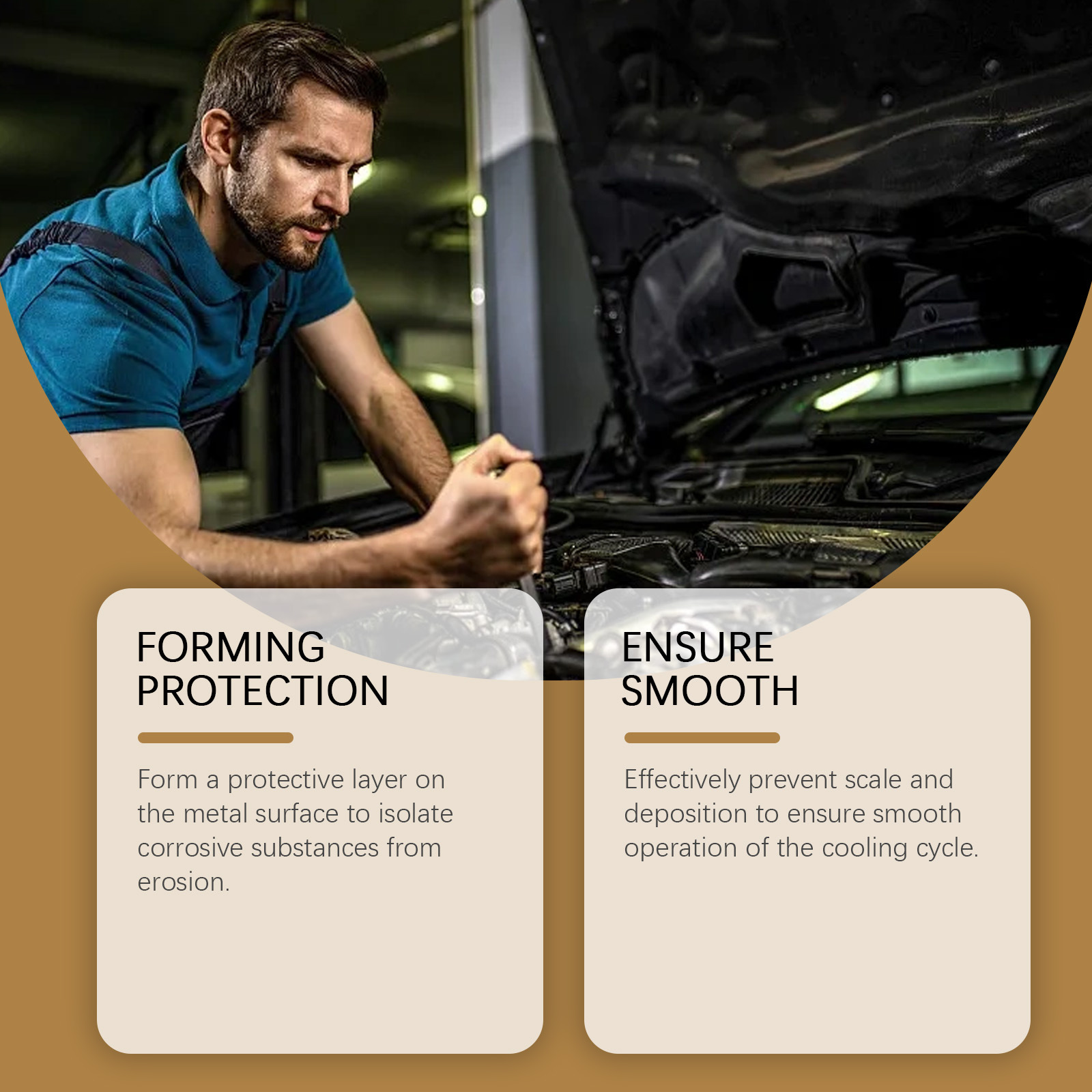 Rayhong Car Cooling System Protective Agent Engine Water Tank Anti-Corrosion and Anti-Scaling Additive Car Protection