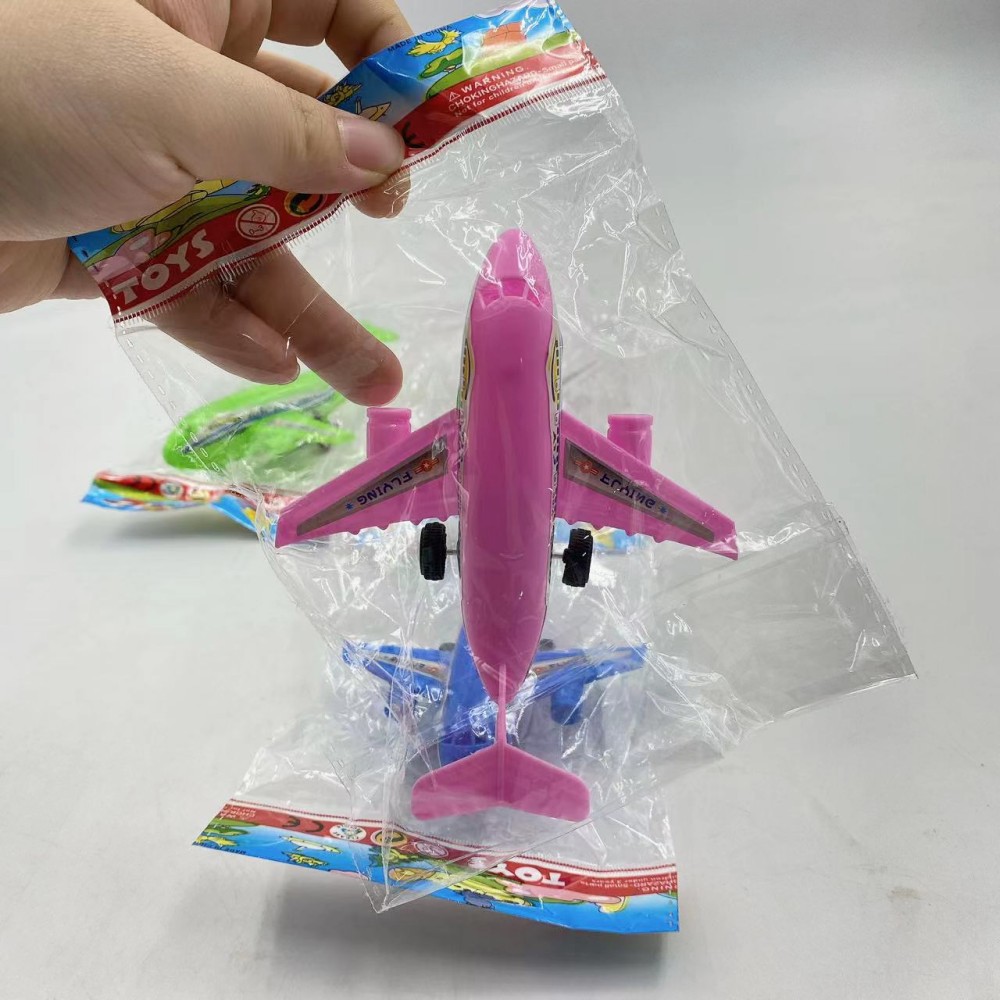 Juguete para niños Tire hacia atrás pequeño avión niño bebé juguete avión de pasajeros modelo aviación creativa dos yuanes al por mayor de plástico