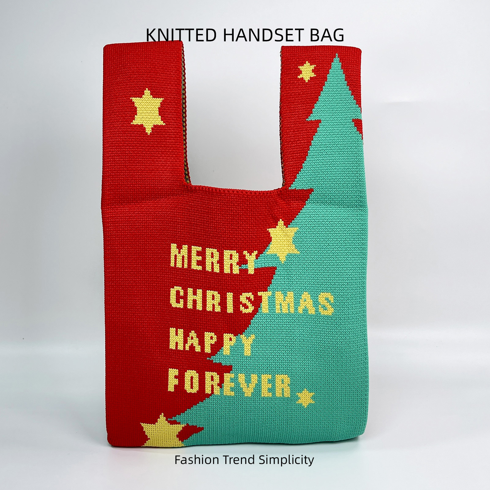 Navidad, regalo de Año Nuevo, bolsos de punto, bolsos de mujer, bolsos rojos, bolsos de brazo, bolsos de mujer.