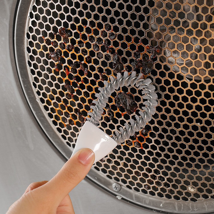 Cepillo de Limpieza para Grietas de Metal Multifuncional para Cocina y Baño