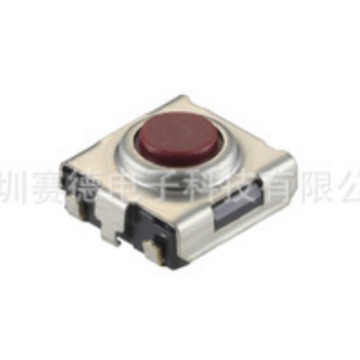SKHUQGE010 ALPS开关2.55N 6.2*6.3*3.1防尘接地 红色按钮 原装