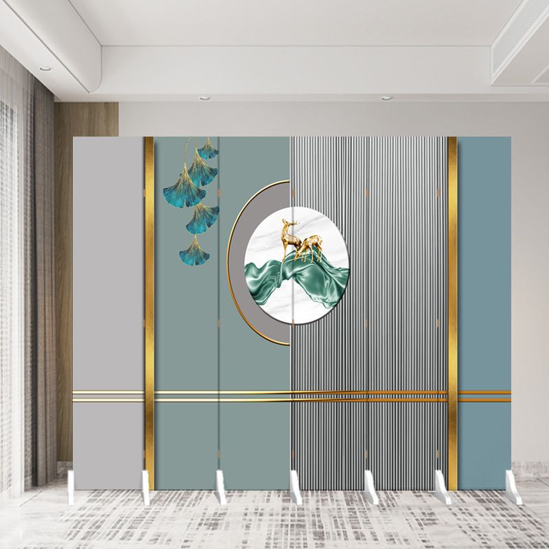 Nueva pantalla de estilo chino partición sala de estar cubierta sala de té decoración simple plegable móvil bambú doble cara pantalla plegable