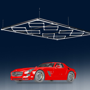 Car beauty station Light Film nine-grid ceiling light car washing room honeycomb light auto repair back-type station light space capsule