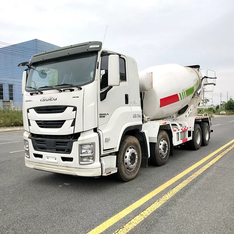 后八轮搅拌车 水泥搅拌车 混凝土罐车 自动上料 进出口搅拌罐车