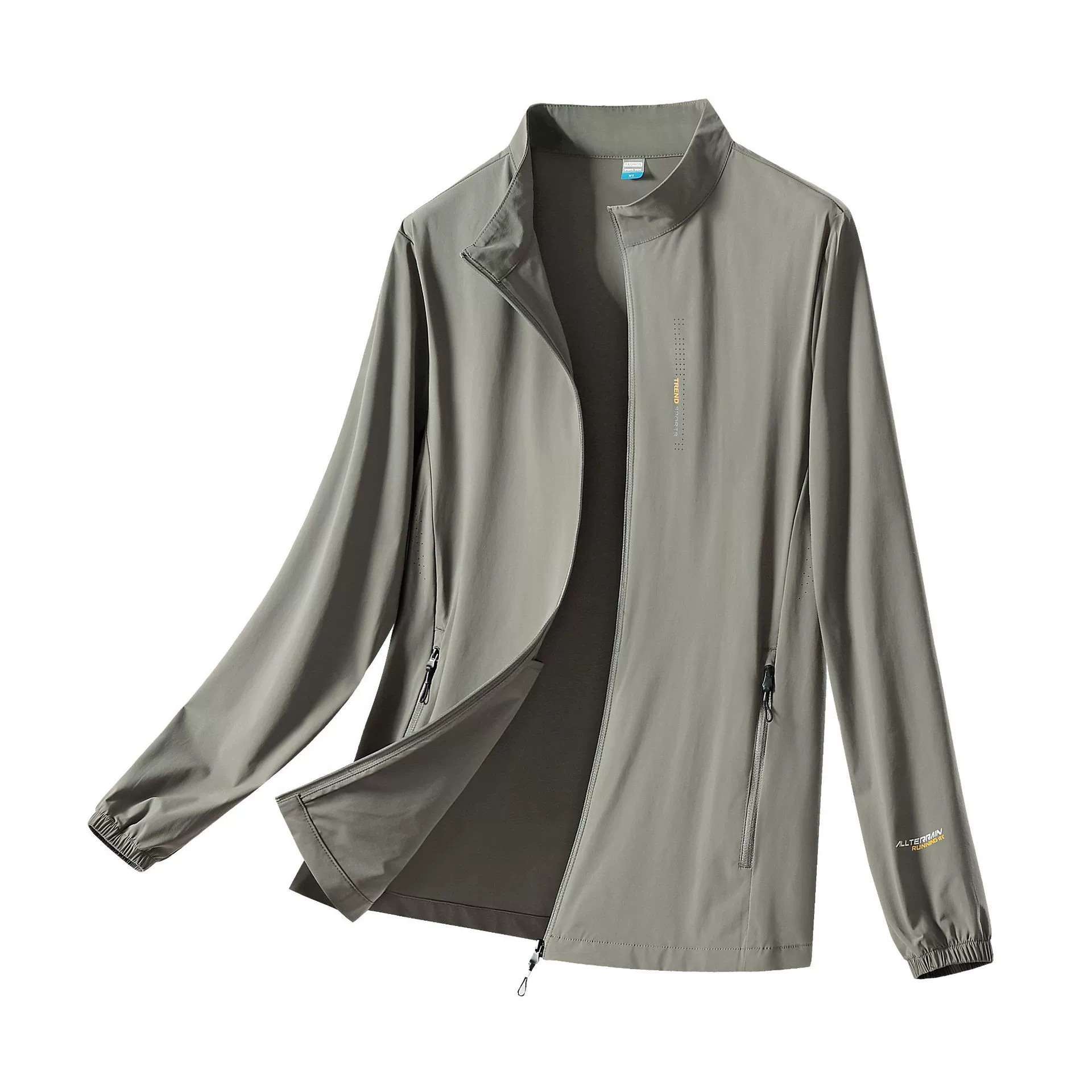 Ледяной шелк солнцезащитный крем мужской 2024 новый летний тонкий дышащий свободный большой размер среднего и пожилого отца с воротником