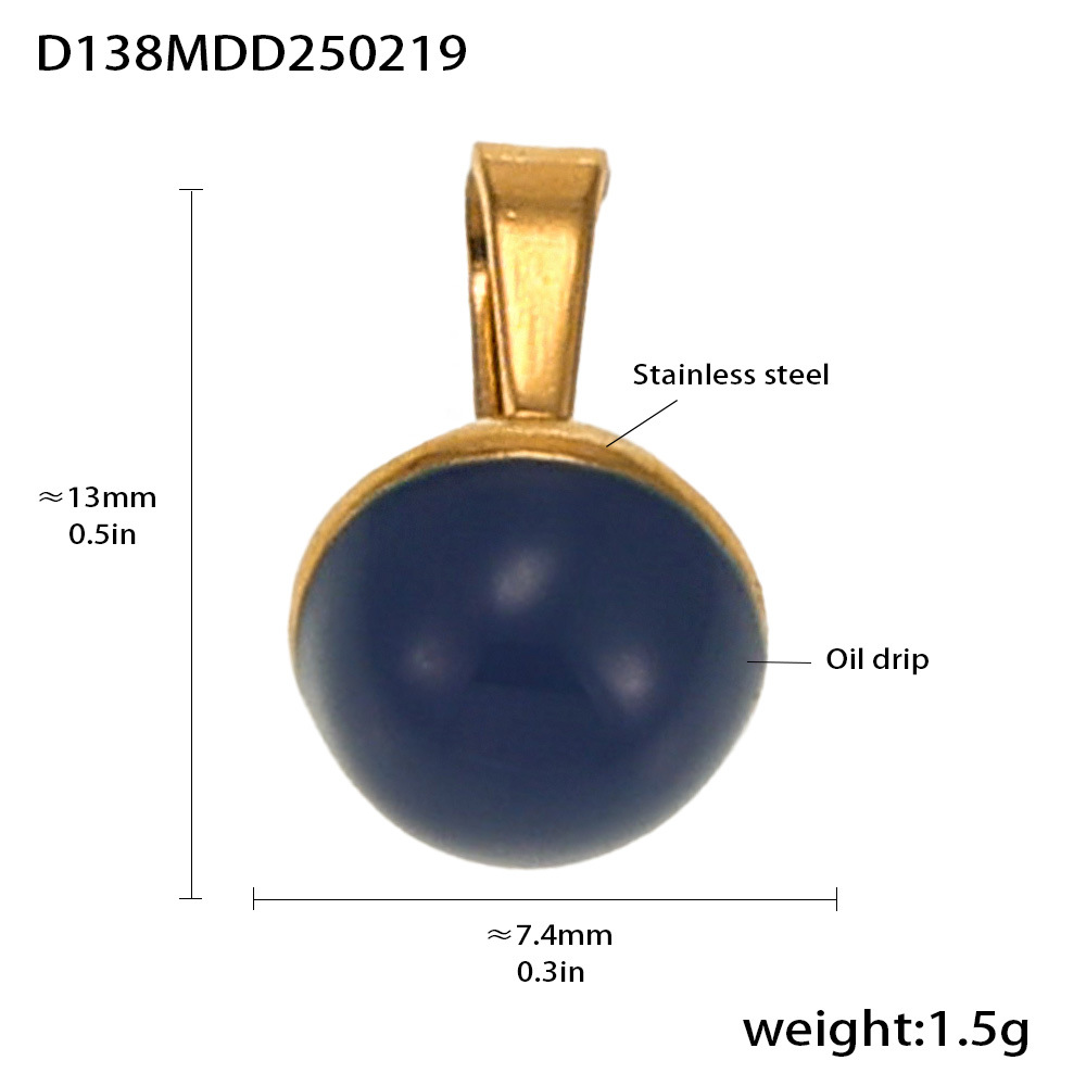 Moda misteriosa OL estilo personalidad colgante de acero inoxidable 18k oro real transfronterizo solo para los fabricantes de bombas europeas y americanas al por mayor