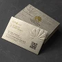 张拉烫金商务个性名片