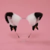 White plus black hair hoop