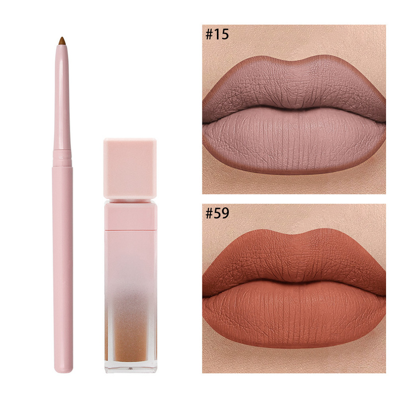 唇彩唇线笔套装哑光防水不沾杯唇部彩妆外贸跨境彩妆Cosmetic Kit|undefined