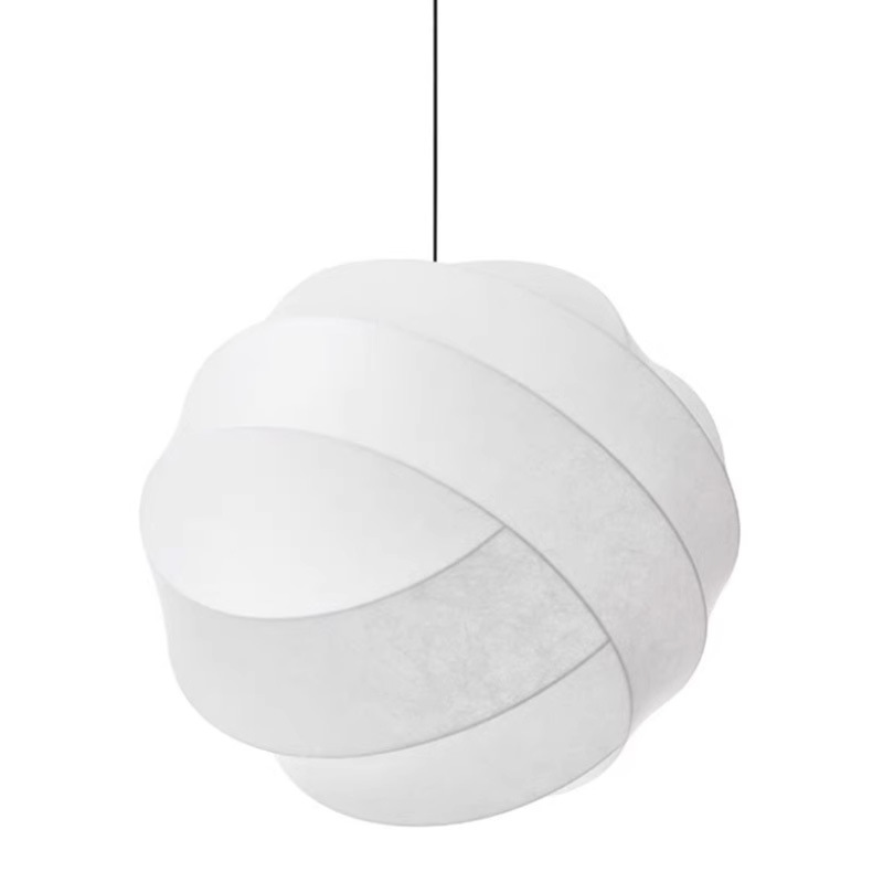 Lámpara de seda de estilo japonés lámpara de sala de estar lámpara de dormitorio diseñador retro Zen creativo lámpara de decoración residencial