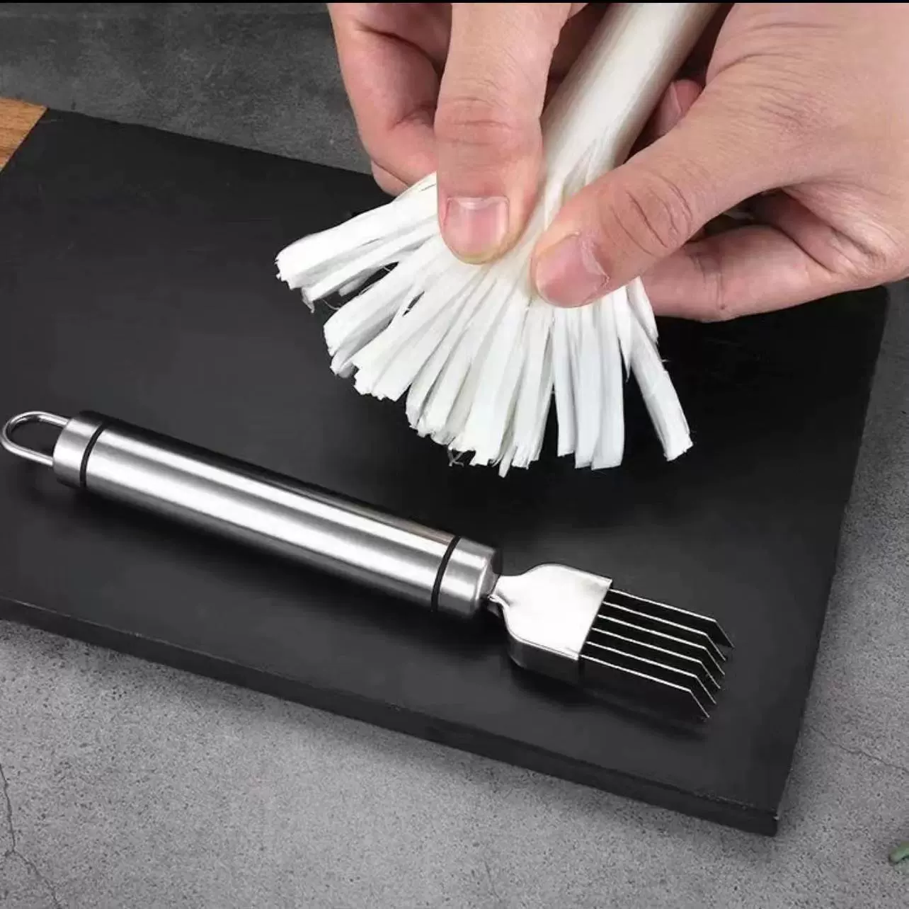 不锈钢多功能切葱花芹菜葱丝刀切丝神器切丝器刮丝刀厨房小工具条