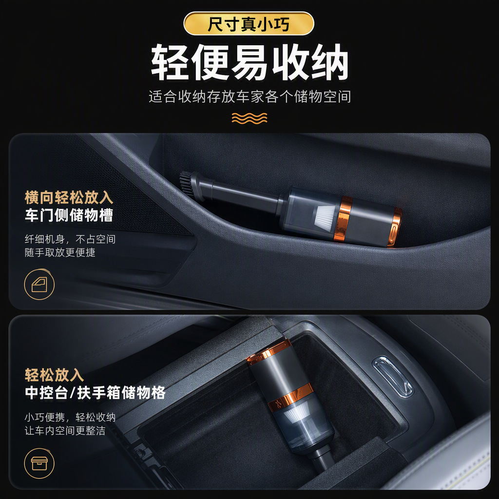 Car Wireless Vacuum Cleaner High Power High Suction Mini Handheld Car Household Indoor Small Electric Vacuum Cleaner
