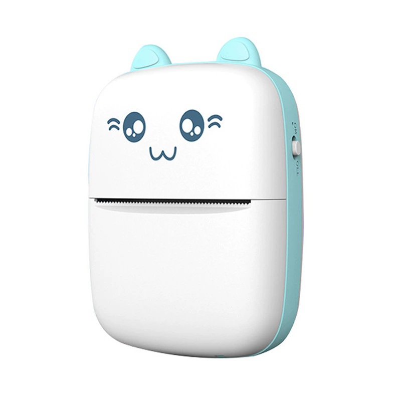 Handheld Wireless Photo Printer C9, Pocket Bluetooth Mini Printer for Kids, Cute Cat Design