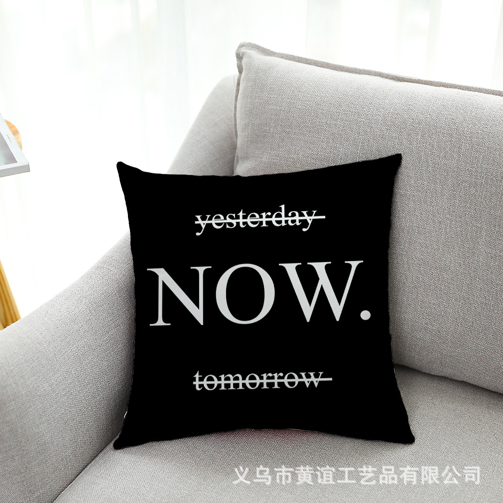 亚马逊 跨境爆款简约经典LOVE超柔绒抱枕套汽车抱枕沙发抱枕靠垫