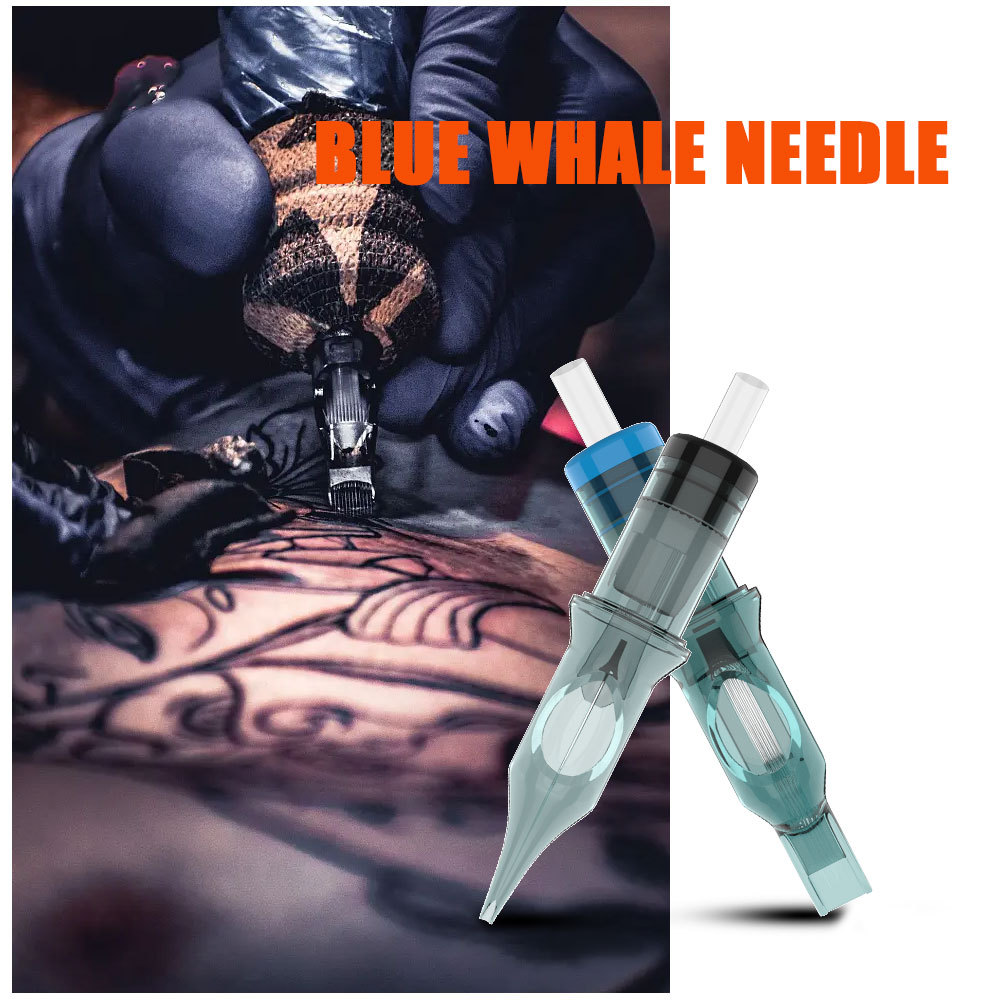 Agujas de tatuaje transfronterizas, agujas de bordado de ballena azul, agujas de cejas desechables, agujas de corte de alambre, niebla, modelo completo al por mayor