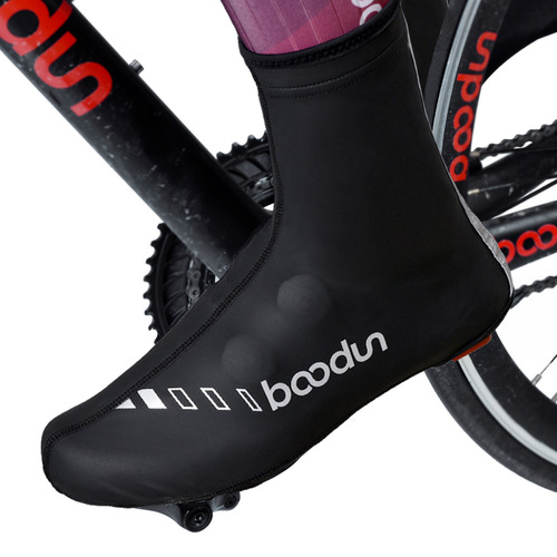 Burton Sports Autumn and Winter New Cycling Shoe Covers Outdoor Night Riding Wear-Resistant Water-Repellent Bicycle Plus Velvet Warm Locking Shoe Covers