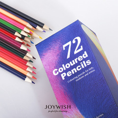 Color Pencils 48/72 Piece Set School Stationery Pencils Wholesale Cosmic Series Creative Gift Box for Kids