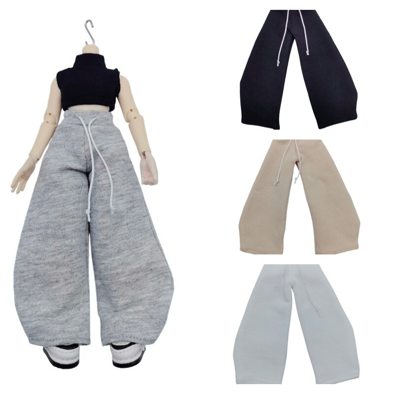 A Si 3.0 Doll Clothes, Curved Hem Sweatpants, Small Bell Doll Clothes, Soldier-Style Sweatpants, Floor-Length Pants, Flared Pants, Casual Pants A Si 3.0 Doll Clothes, Curved Hem Sweatpants, Small Bell Doll Clothes, Soldier-Style Sweatpants, Floor-Length Pants, Flared Pants, Casual Pants