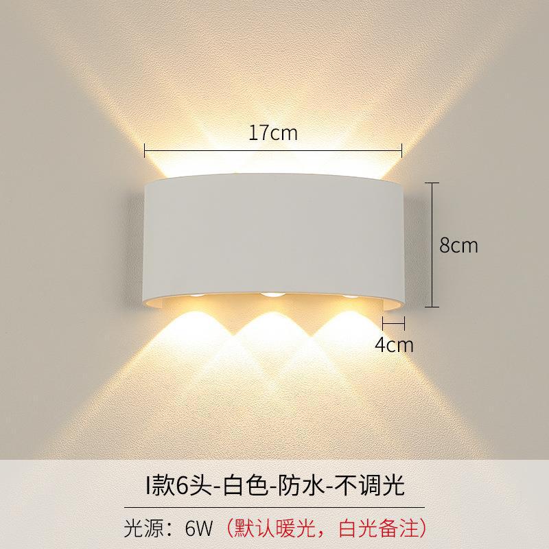 escalera transparente simple TV de fondo iluminación de pared corredor bar hotel ojo de buey exterior iluminación de pared interior