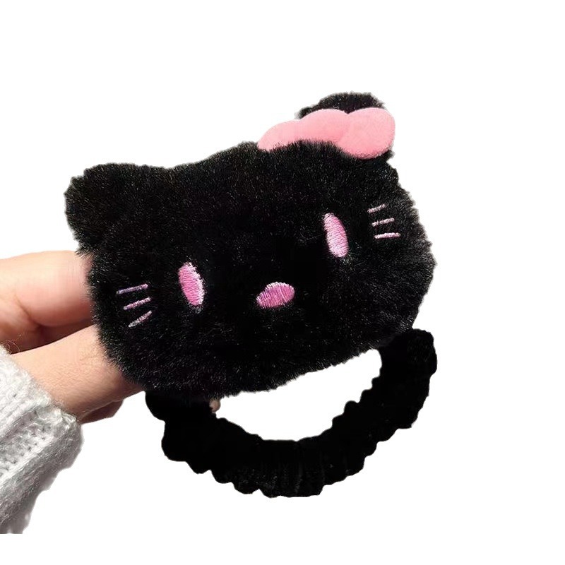 Peluche Encora rojo Kitty gato romper clip dulce y linda chica corazón cuerda para el cabello nuevo clip lateral clip flequillo