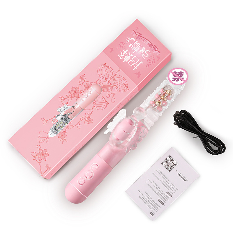 Dương Vật Giả Tự Rung Thụt Có Nhánh Phụ Rung 11 Dương vật giả tự rung thụt có nhánh rung phụ 2 màu Hồng và Xanh lá