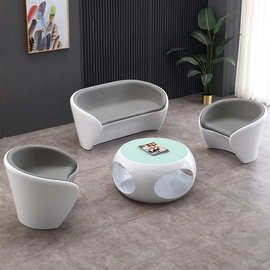 BJ-33Y个性创意洽谈桌椅组合店铺休息区美容院商务会客接待沙发