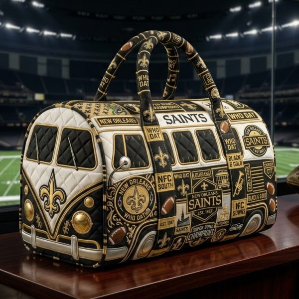 International Foreign Trade Quilted Embroidered Luggage Bag Nfl New Orleans Saints Printed Polyester Travel Bag with Custom Print International Foreign Trade Quilted Embroidered Luggage Bag Nfl New Orleans Saints Printed Polyester Travel Bag with Custom Print