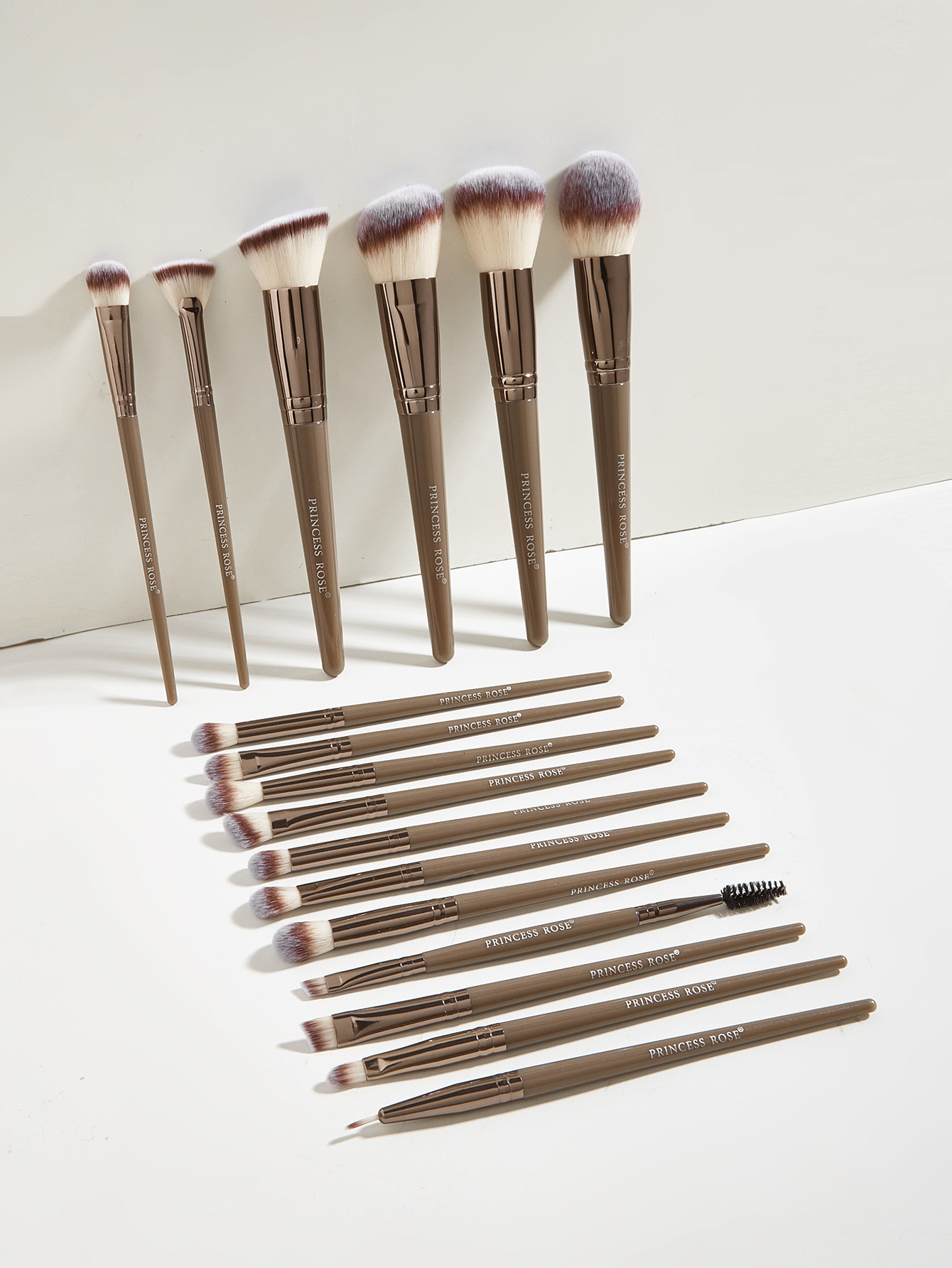 300g Weight plastic handle Makeup Brush Handle Type Makeup Brushes Makeup Tools Types Lady Artificial Fiber Plastic Plastic Handle Makeup Brushes 1 Set