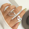 Advanced ring, design set, suitable for import, light luxury style, high-quality style, on index finger